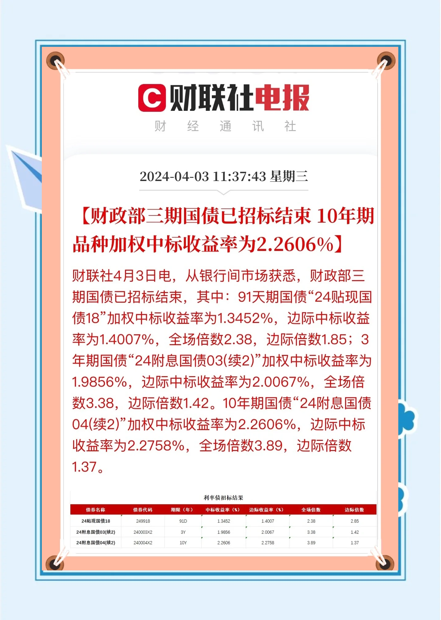 投资者等待最新就业数据 美债收益率周四盘前继续走低