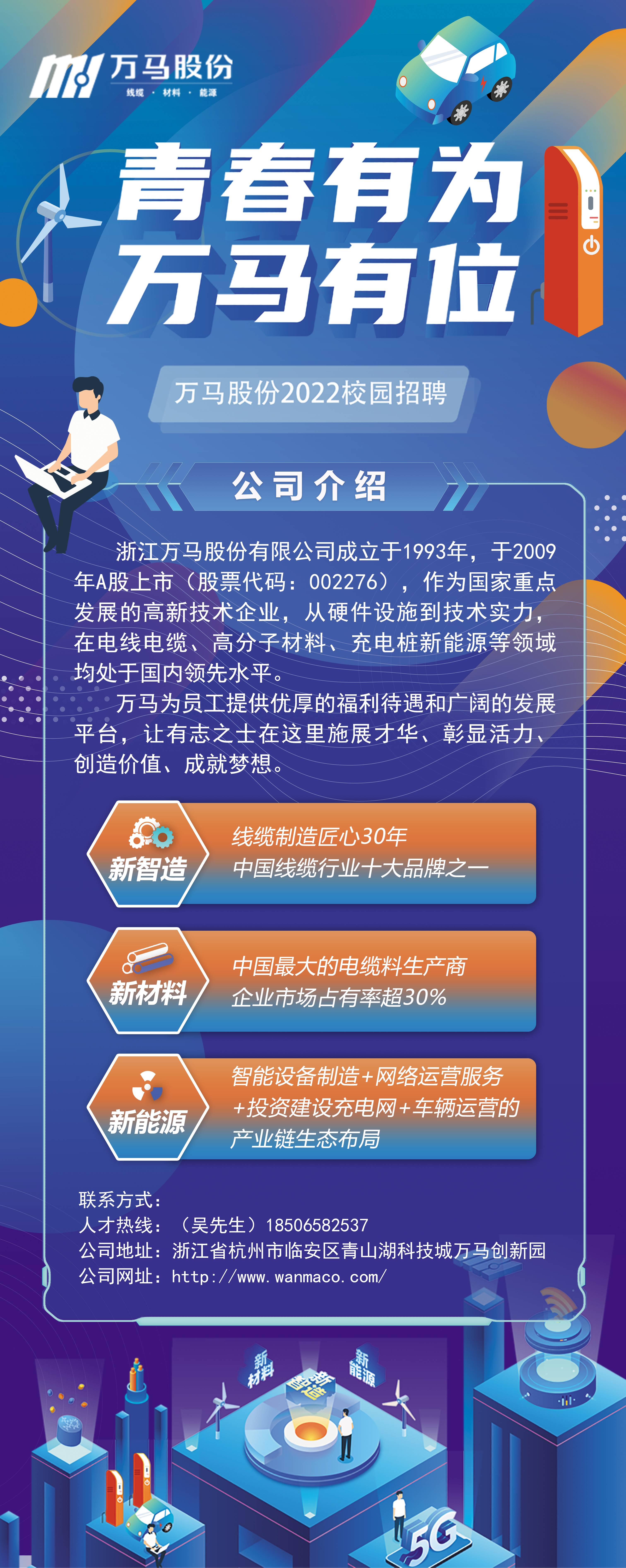 万马股份：公司现未生产该类产品