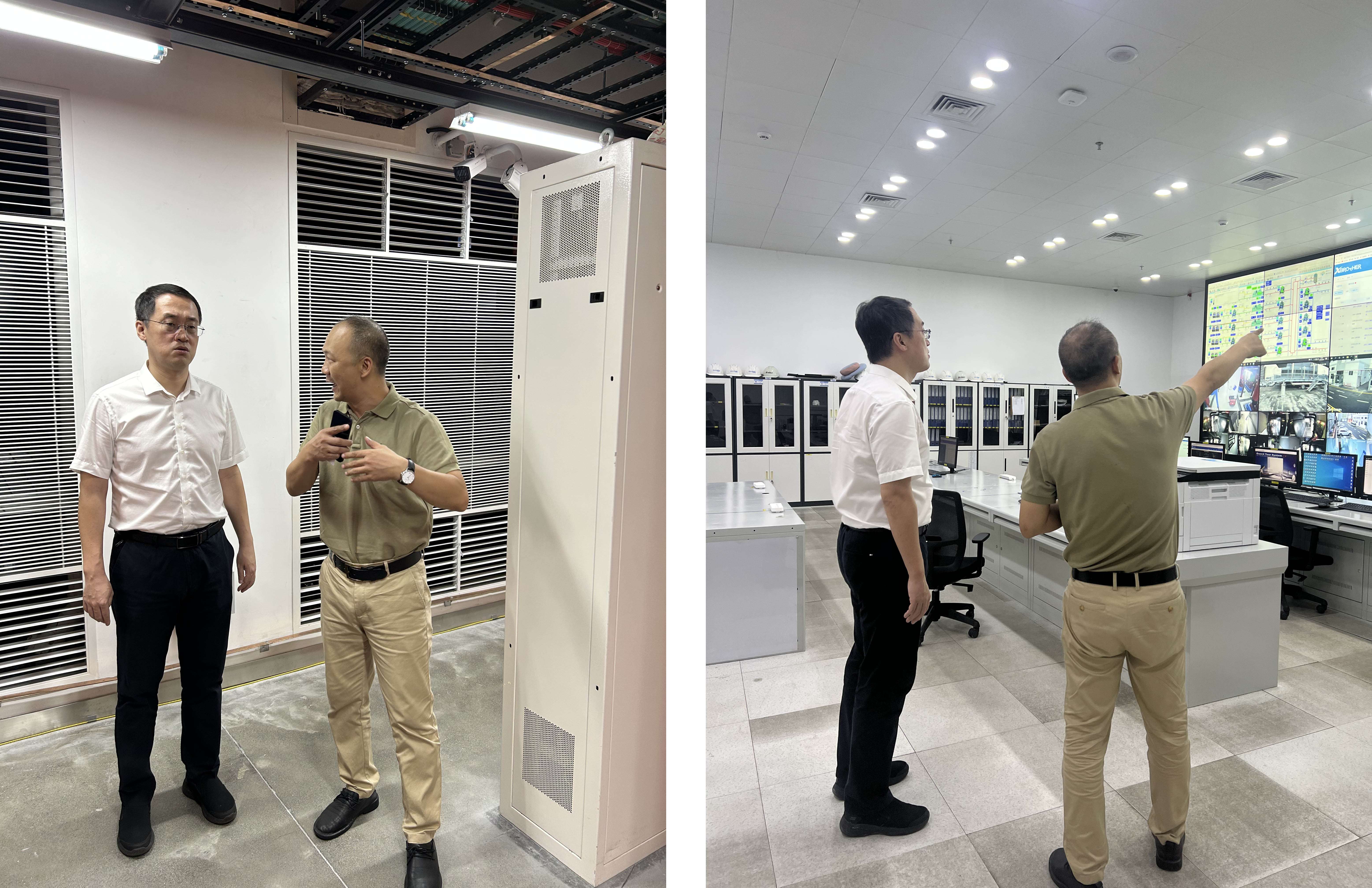 驻苏里南使馆贾金易参赞赴警察总局监控室、数据中心实地检查道路监控项目情况